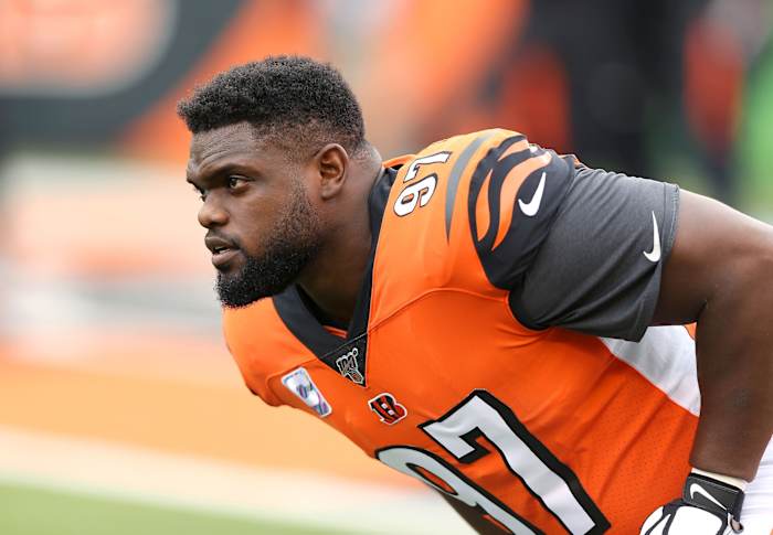 Oct 6, 2019; Cincinnati, OH, USA; Cincinnati Bengals defensive tackle Geno Atkins (97) before the game against the Arizona Cardinals at Paul Brown Stadium. Mandatory Credit: Joe Maiorana-USA TODAY Sports